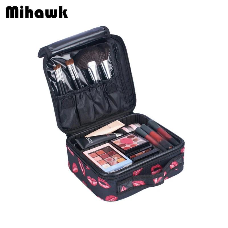 Mihawk, косметички для красоты, женские косметички, косметички, чемодан для макияжа, косметичка, сумка, профессиональная косметическая кисть, мешочек для помады, поставка