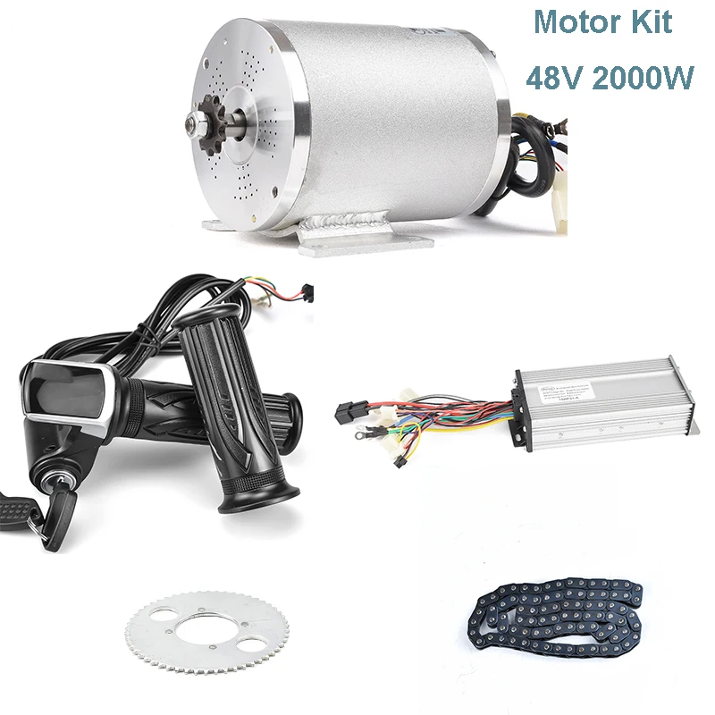 48V 2000W DC мотор электрический бесщеточный для электромобиля с ЖК дисплеем
