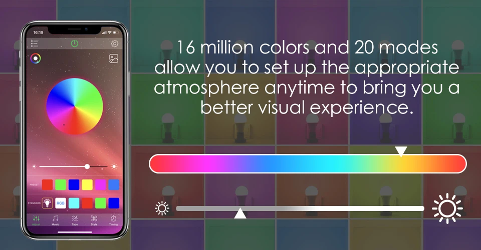 Новая беспроводная Bluetooth 4,0 умная лампа Домашний Светильник ing лампа 10 Вт E27 Magic RGB+ W Светодиодный светильник с регулируемой яркостью для IOS/Android