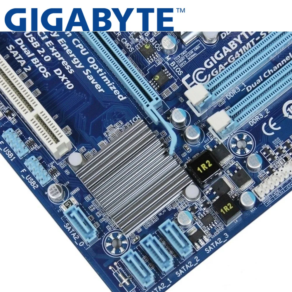 GIGABYTE GA G41MT S2 настольная материнская плата G41 Socket LGA 775 для Core 2 DDR3 8G Micro ATX