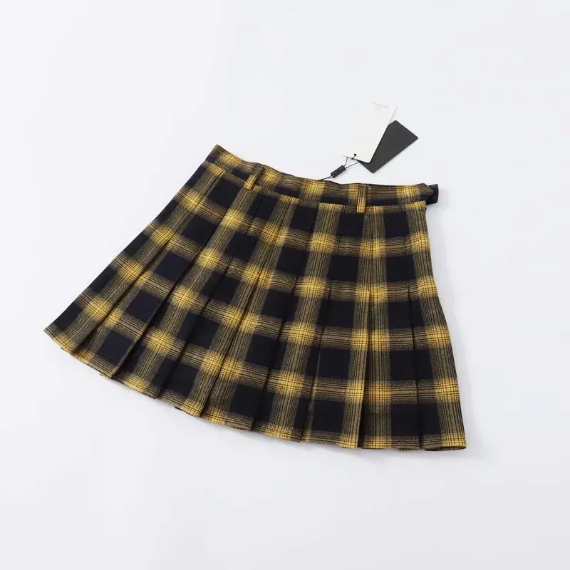 GOPLUS High Waist Pleated Mini Plaid Skirt 2018 Autumn Winter Preppy School Uniform Skirts Womens Cute Short Saia Faldas | Женская