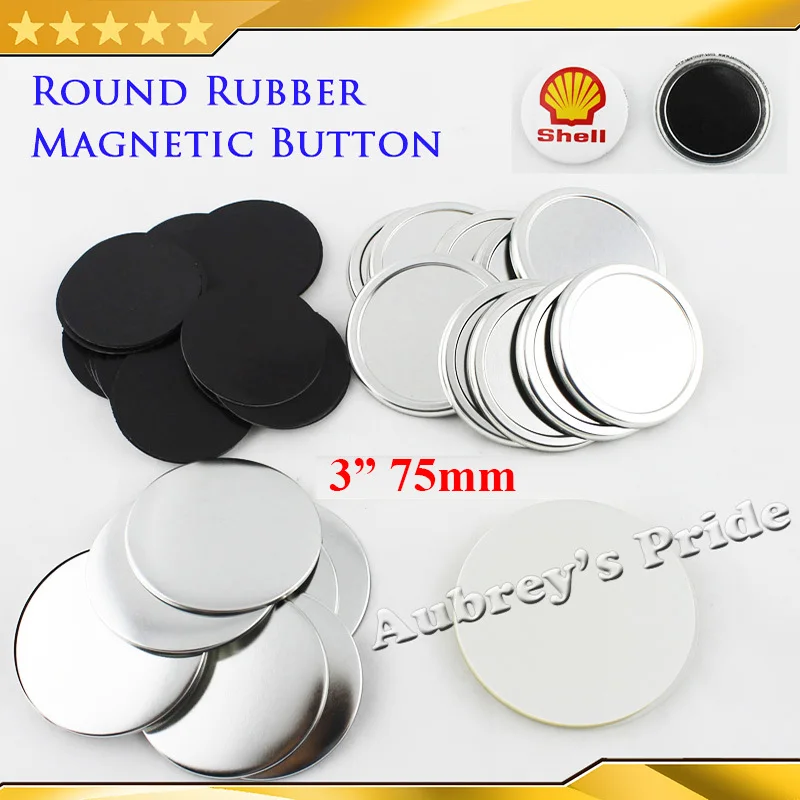 Мягкие резиновые магнитные кнопки 3 дюйма 75 мм 100 комплектов материалы для нового