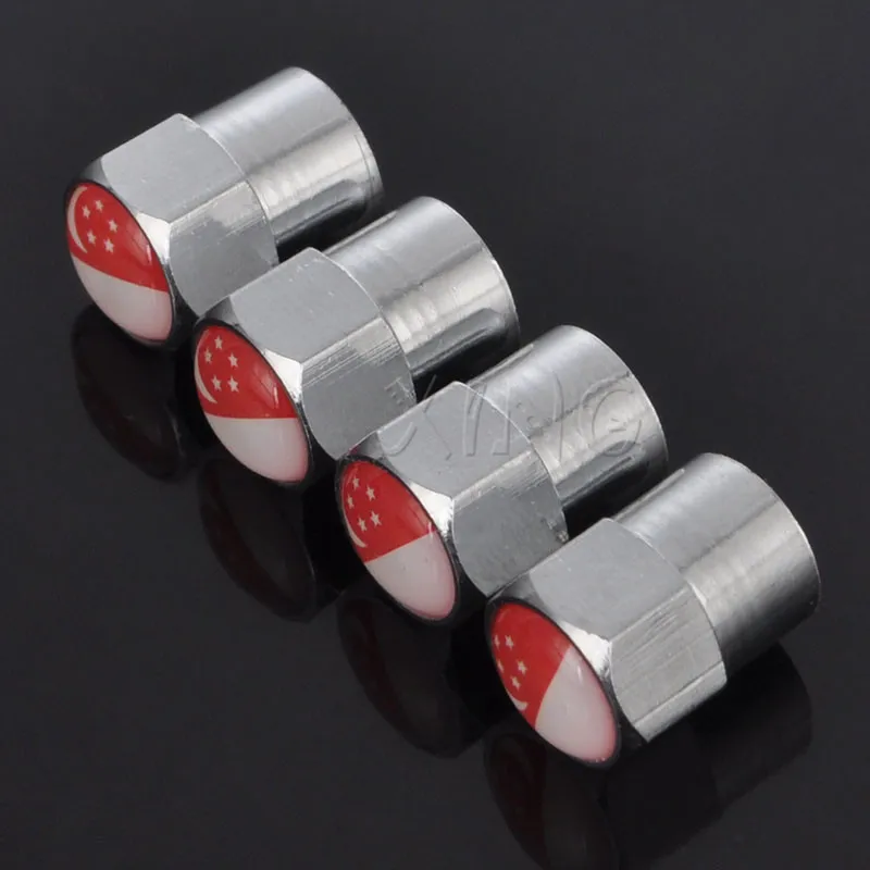 4pcs/set Singapore Car Tyre Air Valve Caps Bicycle Tire Cap Auto Wheel Theftproof Dustproof Cover Styling For Mercedes VW | Автомобили и