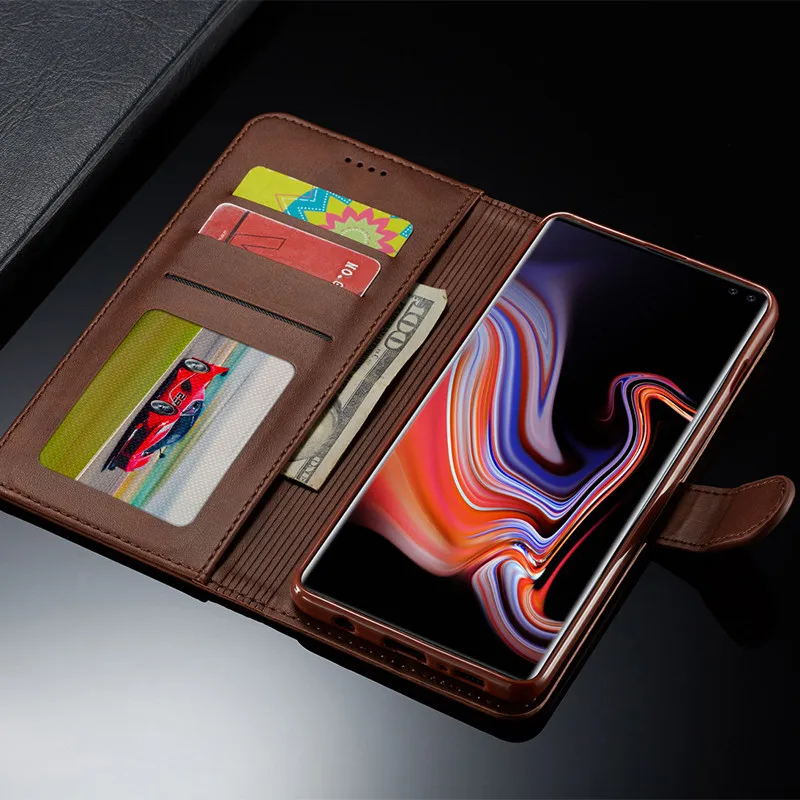 Для samsung S10 Чехол кожаный Винтажный чехол для телефона s на samsung Galaxy S10 Plus чехол s Флип Чехол-бумажник для Hoesje samsung S10e чехол