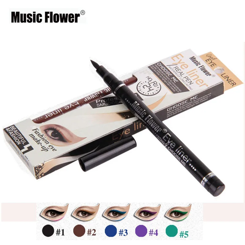 1 шт. подводка для глаз 5 цветов|eyeliner pen|eye linemusic flower |