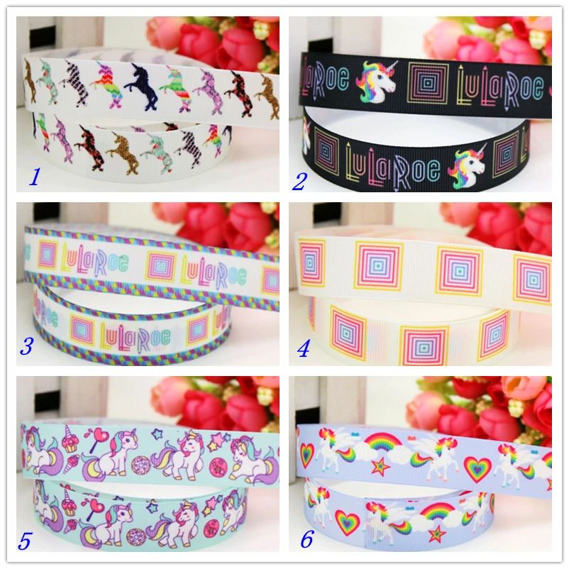 7/8 ''бесплатная доставка LuLaRoe единорог лошадь печатная корсажная лента
