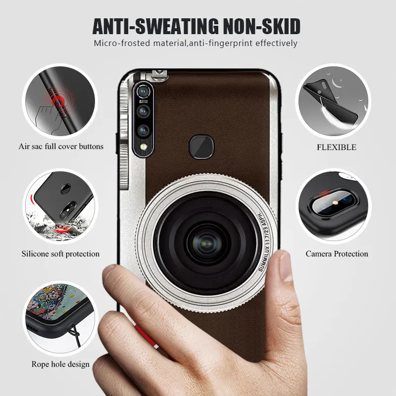 Soft TPU For vivo z5x case z5 x s1 cover Retro Camera Cassette Tapes pattern phone cases S1 Z5X z 5x vivoz5x |