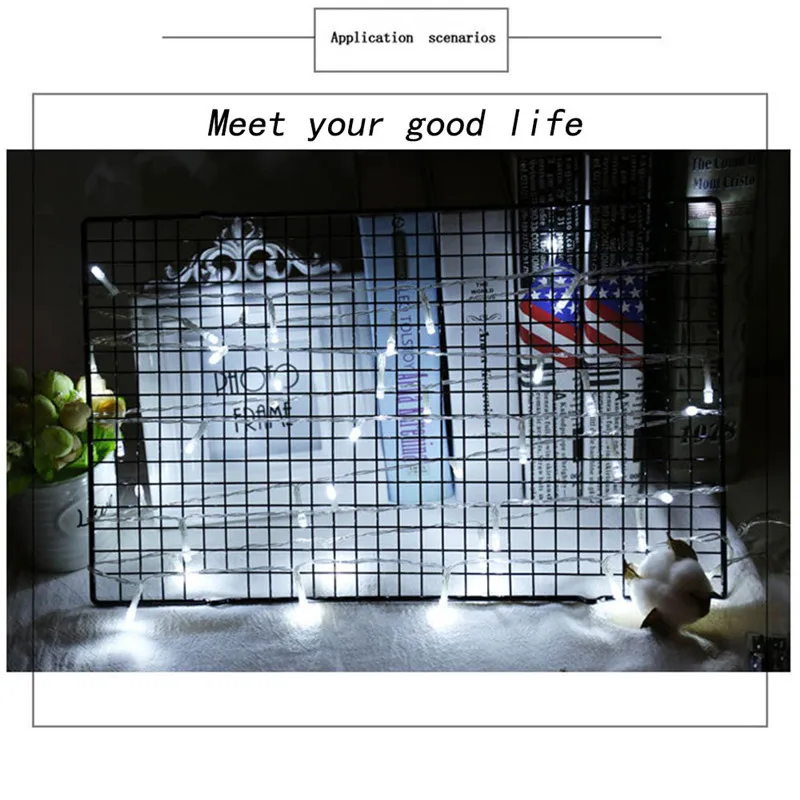 1PC Starry led string 4.5V 3M 20LED/5M 50LED/10M 80LED lights battery for Christmas Party holiday decoration | Лампы и освещение