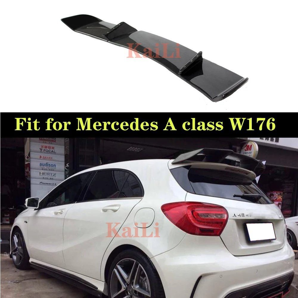 R Style карбоновые Спойлеры для Mercedes W176 класс 5 хэтчбек 2013 2018 A180 A200 A250 A45 задний