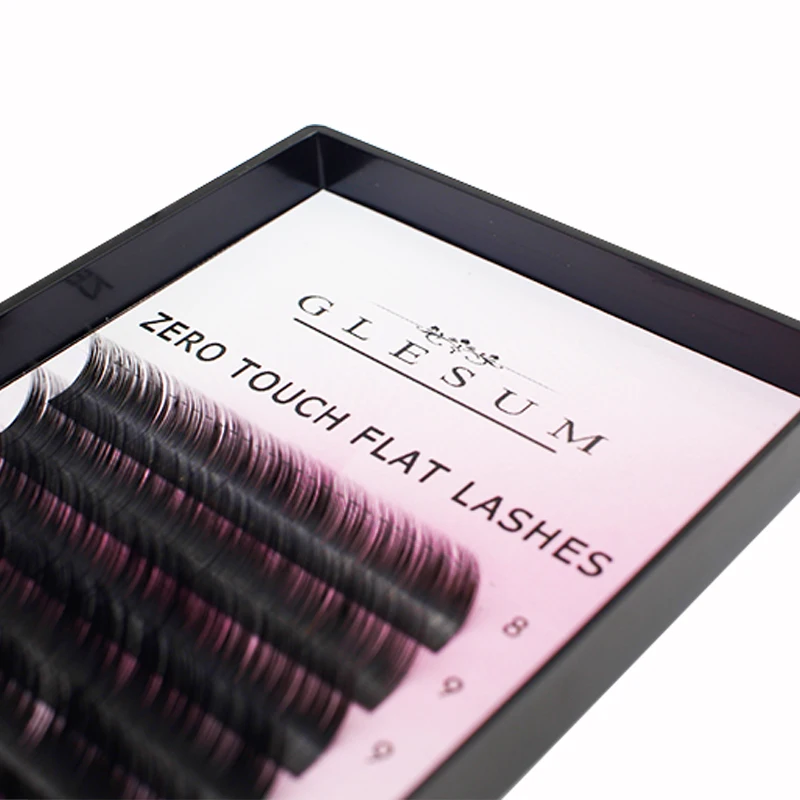

GLESUM Ellipse Extension Lashes 8-15 Mixed 12 Lines Matte Cashmere Flat Eyelash Extensions Ellipse With Free Shipping