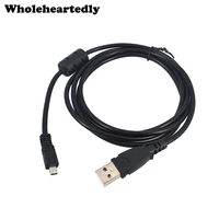 wholesale black 4 9 ft 59 inch 1 5m 8 pin uc e6 camera usb data cable cord for olympus pentaxist finepix for sony nikon coolpix