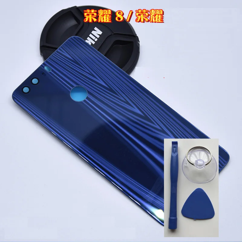 Оригинальная Стеклянная Крышка батарейного отсека для Huawei Honor 8 чехлы задней
