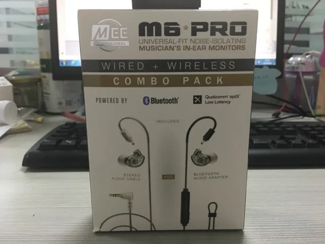 Новинка 2019 проводные и беспроводные наушники MEE M6 PRO Универсальные вкладыши с