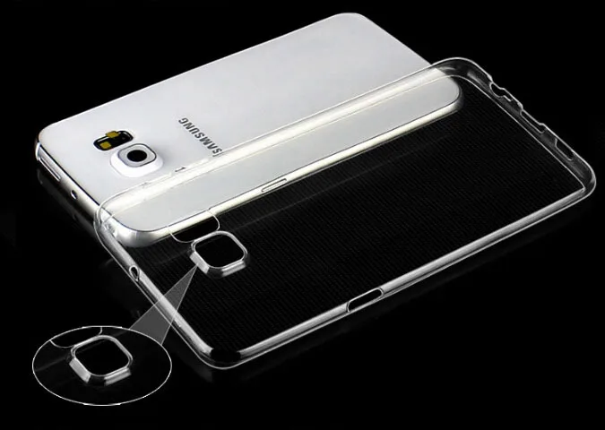500x DHL Free For S6 Edge+ Best quality transparent clear soft tpu back cover case Samsung Galaxy Edge Plus Factory Price |