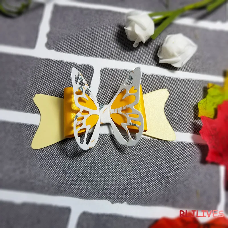 RLJLIVES лук металлические режущие штампы трафареты для DIY штамп