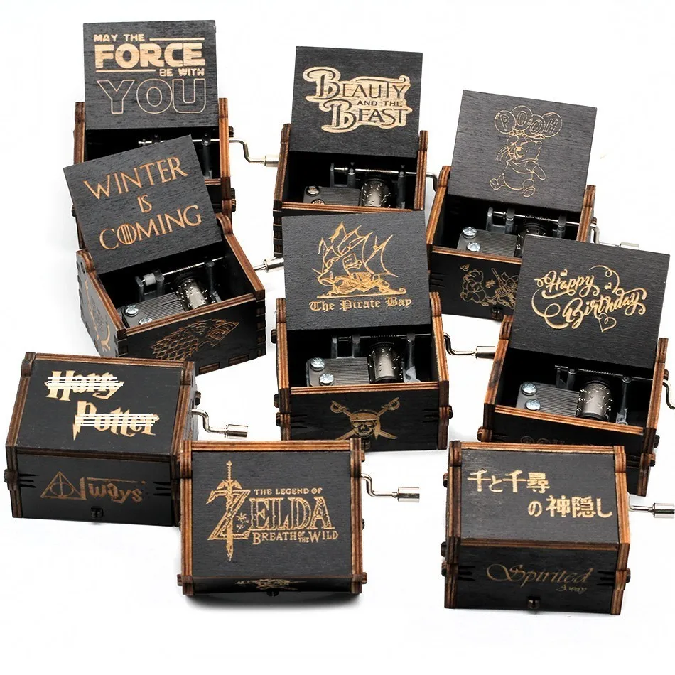 Новый черный Castle In The Sky Игра престолов &quotЗвездные войны&quot деревянная