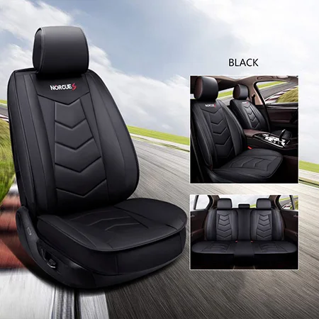 Black Standard Новые универсальные чехлы для сидений автомобиля из искусственной кожи для Honda CRV XRV Odyssey City crosstour CRIDER VEZEL Accord АВТО Универсальный Набор подушек - Название цвета: Black Standard