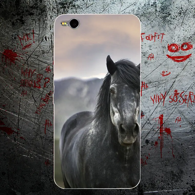 Чехол для телефона Sony Xperia XA Z1 Z3 Z5 Compact Z2 Z4 E3 E5 M2 M4 M5 T3 чехлы чехол Черная лошадь