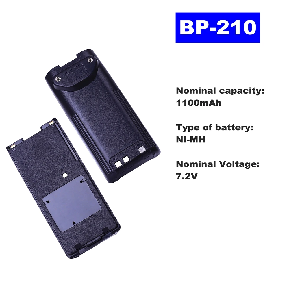 7 2 в 1100 мА/ч Ni MH радио Аккумулятор для ICOM Walkie Talkie BP 210/F21 F3G F218 IC 35FI/V81/V82 двухсторонняя
