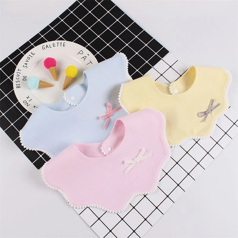 New Cotton Flower Baby Girls Bib 360 Round Bibs For Cute Mouth Towel Infant Boys Saliva Clothing | Детская одежда и обувь