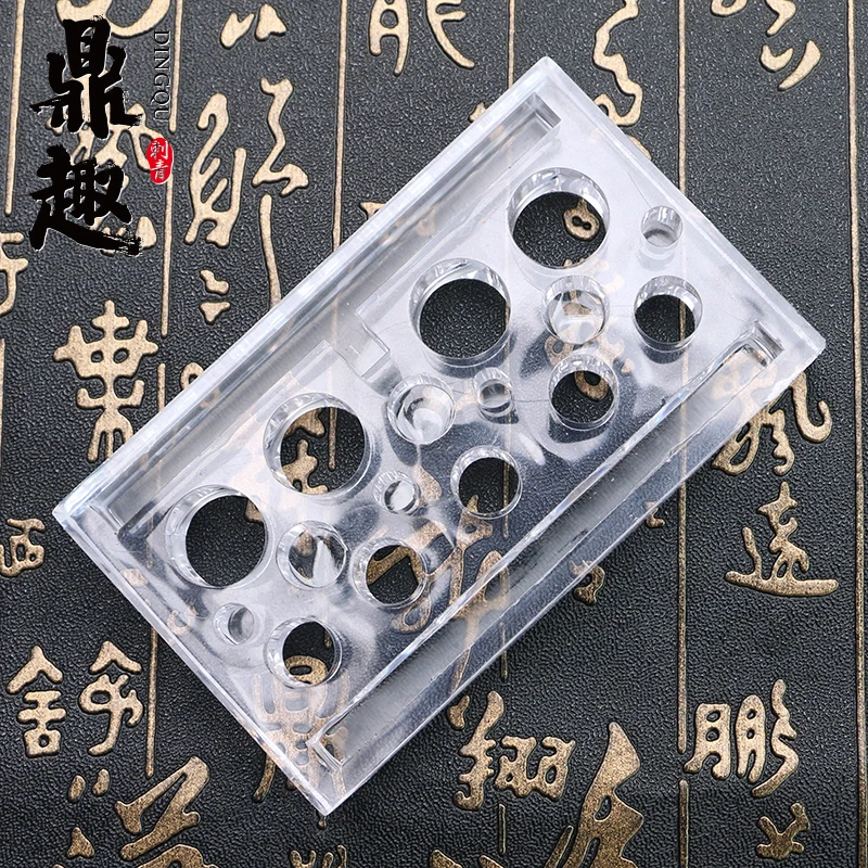 1 шт. акриловый держатель для тату с чернилами Прозрачный Прямоугольный пигмент