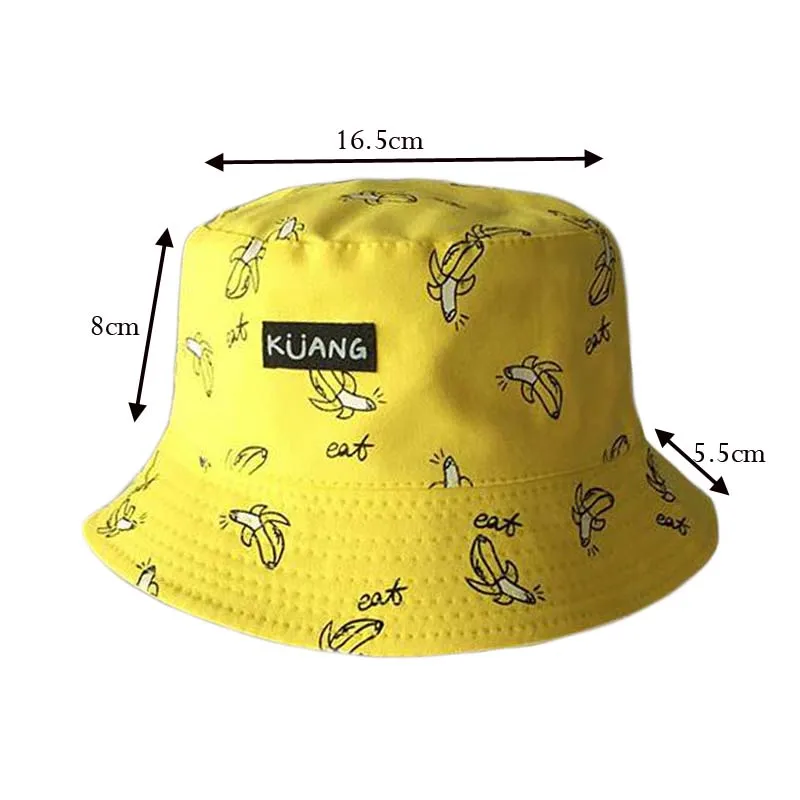 Панама Двусторонняя унисекс модная Панама Bob cap s хип-хоп Gorro мужская летняя кепка sad boys пляжная шляпа от солнца банан