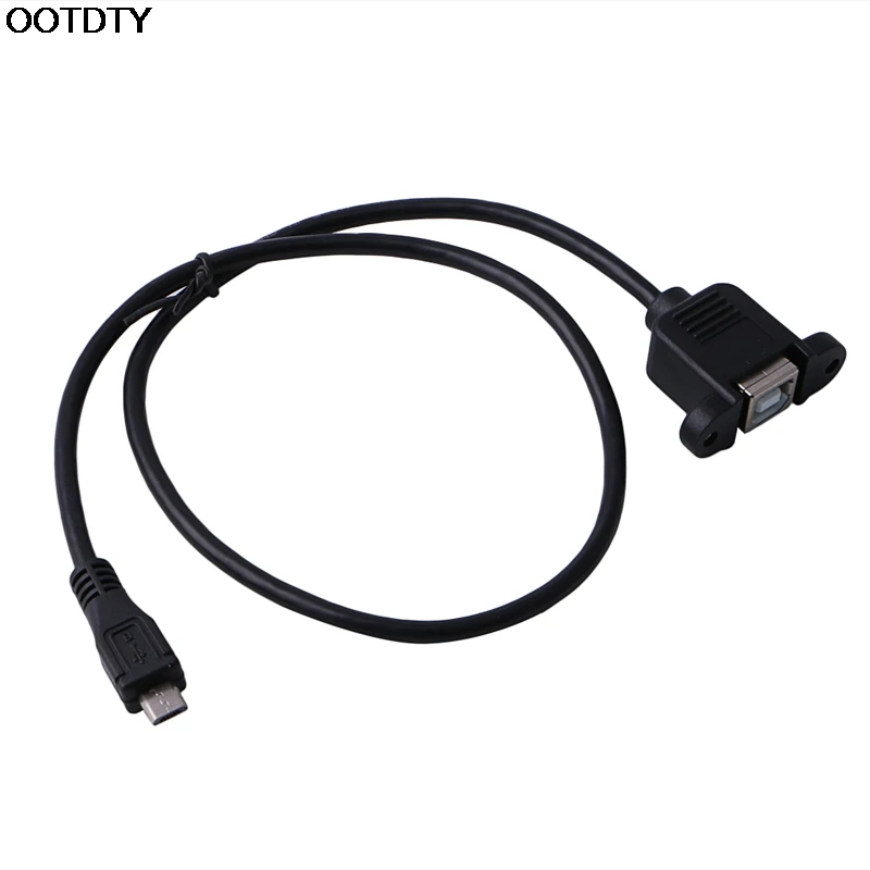 Фото 50 см панель принтера крепление USB 2 0 B гнездо для Micro 5 Pin Мужской кабель # L060 Новинка 50 см панель принтера крепление USB 2 0 B гнездо для Micro 5 Pin Мужской кабель # L060 Новинка