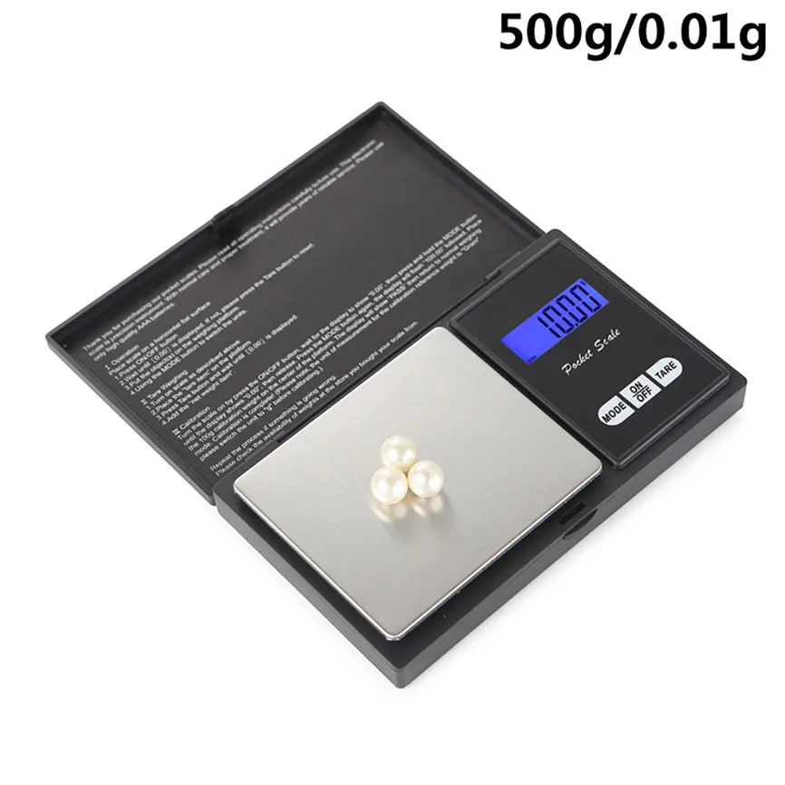 

500g Digital Scale Precision Digital Scales for Gold Jewelry 0.01 Weight Electronic Scale AAA Batteries Dropshipping 2020