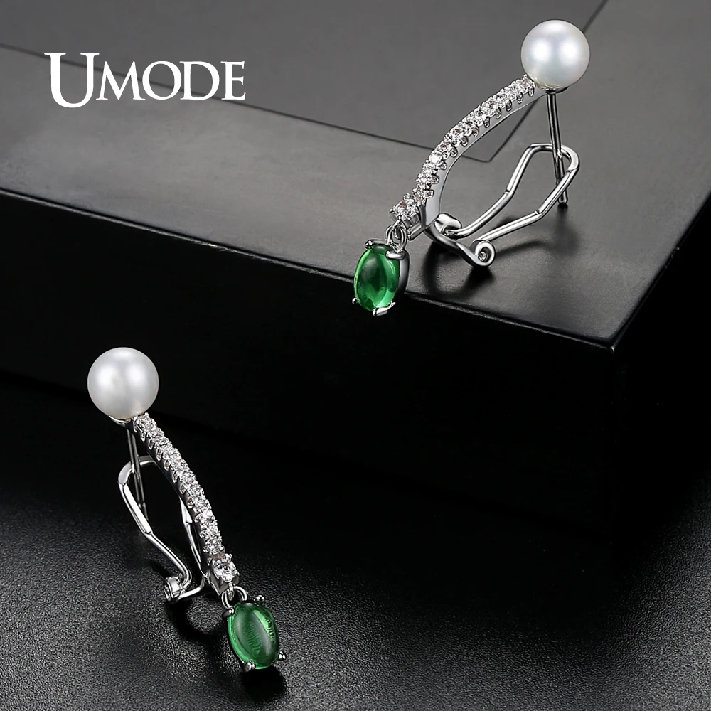 Женские серьги кольца с искусственным жемчугом UE0334|hoop earrings for women|hoop jewelryhoop earings