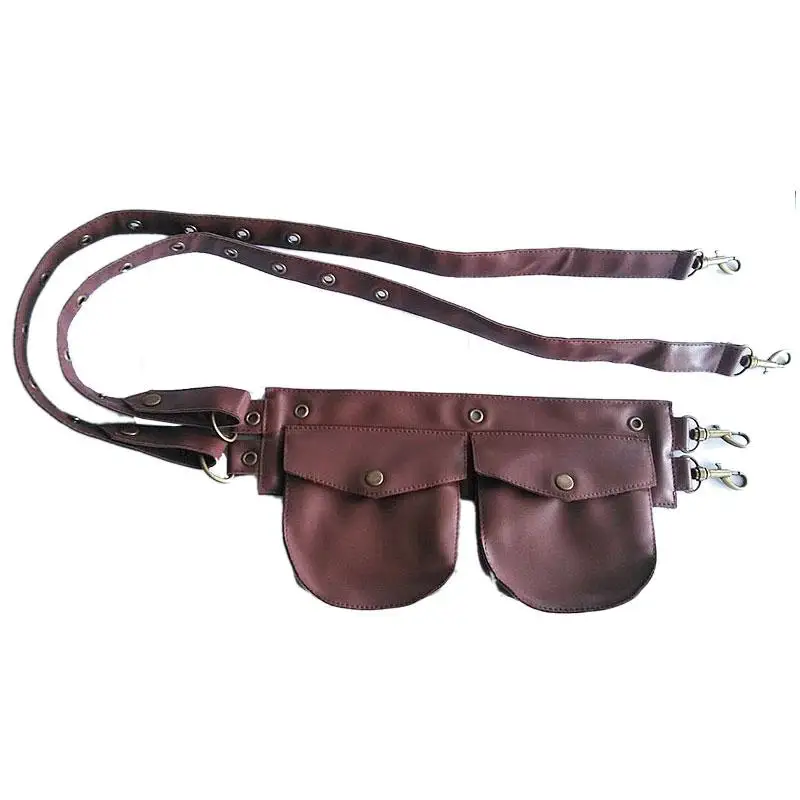 Черные кожаные Для мужчин/Для женщин маленький мешочек талии карманные поясная