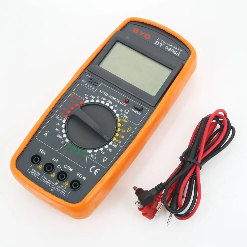 Digital Multimeter DT9205A Voltmeter Ohmmeter Ammeter Capacitance Tester Free Shipping | Инструменты