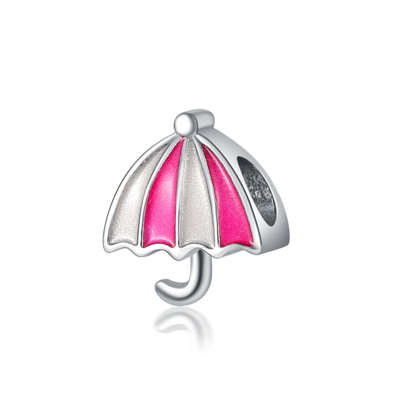 Free Shipping Original Silver Plated Bead Charm Vintage Umbrella Beads Fit Bracelets Women DIY Jewelry Making | Украшения и