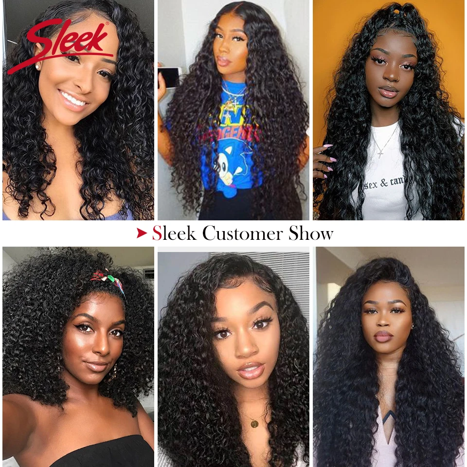 

Sleek Brazilian Remy 13x4 Lace Front Human Hair Wigs 8- 28 30 Inches Kinky Curly Human Hair Wig Pre Plucked With Baby Hair