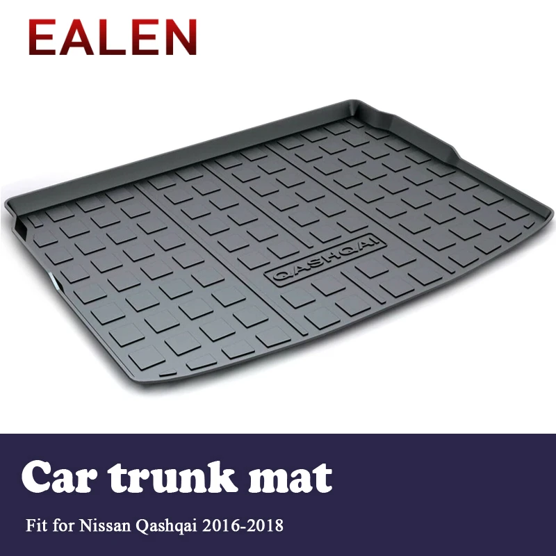 EALEN For Nissan Qashqai 2016 2017 2018 Car-styling Boot Tray Waterproof Anti-slip mat Accessories 1Set Car Cargo rear trunk mat