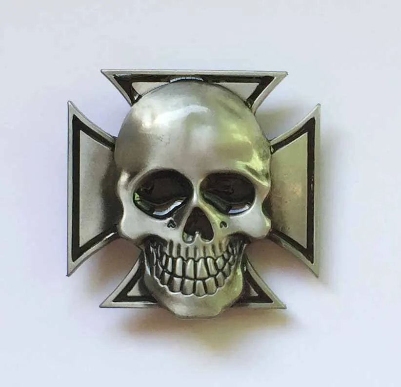 Skull and Cross Belt Buckle SW-BY681 suitable for 4cm wideth snap on belt with continous stock | Дом и сад