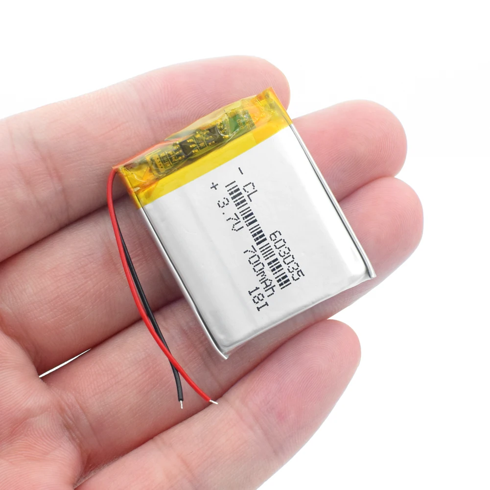 603035 3 7 V 700 mah перезаряжаемая полимерная батарея умный дом литий ионная для dvr GPS mp3