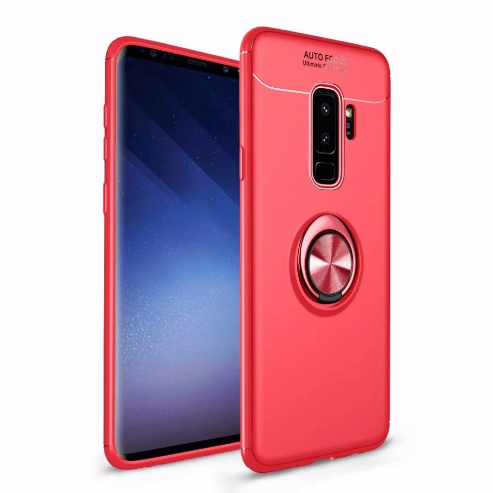 Для Samsung Galaxy S20 Ultra S10 S8 S9 Plus чехол подставка Магнитный кронштейн палец кольцо Броня