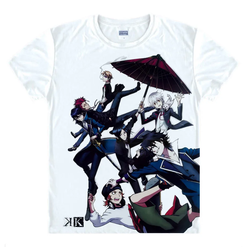 Аниме рубашка Coolprint K Project футболки в разных стилях с коротким рукавом рубашки