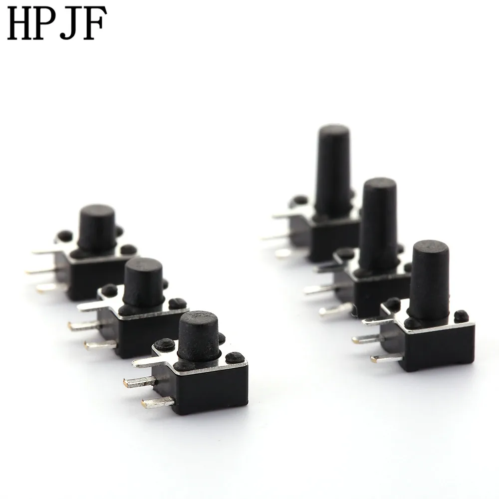 4.5x4.5xL = 3 8/4 3/4 5/4 8/5 0/6 0/7 0/8 0 мм высокое правый угол Pin Dip сбоку Actile Такт кнопочный