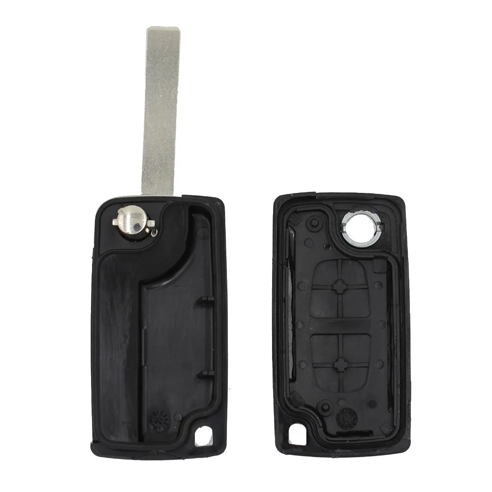 Раскладной чехол KEYYOU с 2 кнопками для дистанционного ключа Citroen C2 C5 C3 C4 C6 C8 CE0523