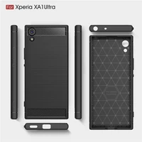 for sony xa1 ultra g3212 g3221 case carbon fiber soft silicone tpu skin back cover phone case for sony xperia xa1 ultra g3223