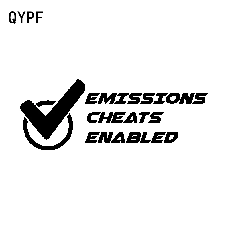 QYPF 17 см * 6 4 забавные наклейки на окна автомобиля с поддержкой выхлопных газов