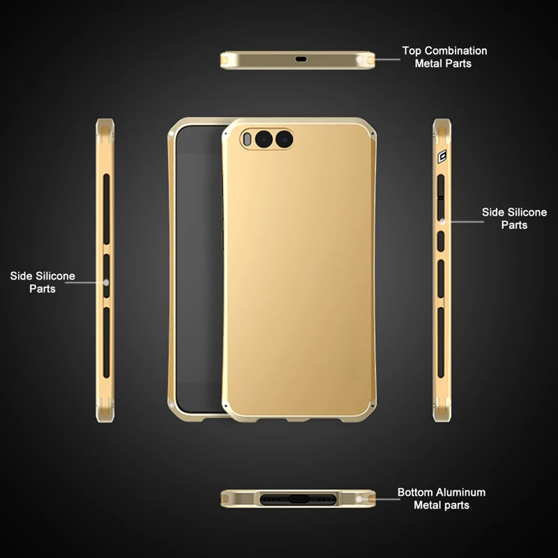 Чехол для телефона с металлической рамкой для Xiaomi Redmi Note 7, 6, 5 Pro, 5A, 4, 4X, чехол 3 в 1, гибридный жесткий чехол из поликарбоната для Xiaomi Mi5 Mi, 8, 9, 6 Mix Capa