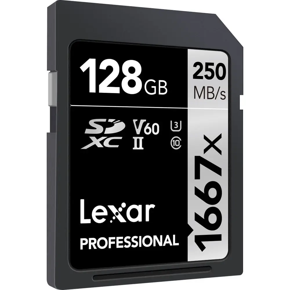 Lexar 250 МБ/с./с 1667x карта памяти SD de 64 Гб y 128 ГБ 256 ГБ SDXC UHS-II U3 Flash tarjeta de memoria para 3D 4 K carmara Digi