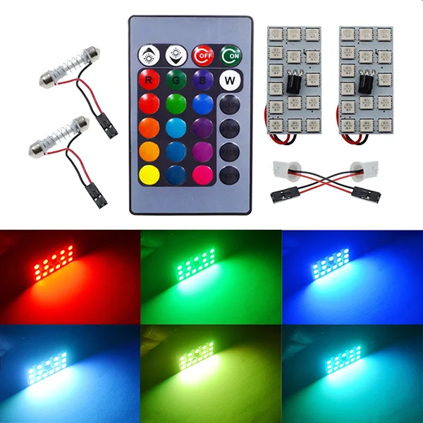RGB 5050 15SMD Светодиодная панель для автомобиля внутреннее освещение с