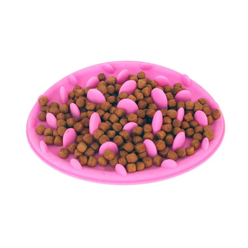 Маленькая силиконовая миска для медленной еды домашних животных кошек собак