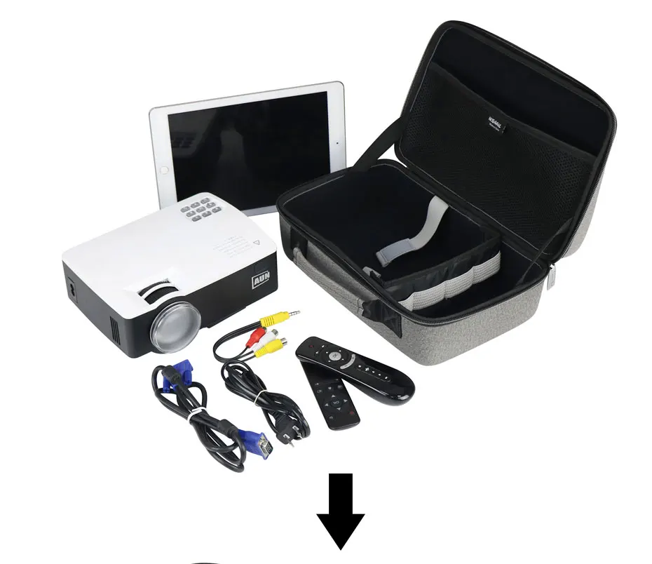 IKSNAIL СВЕТОДИОДНЫЙ Proyector сумка для Xgimi Z3 GP70 AKEY1 C80 модная Мини Поддержка большинства аксессуаров проектора Защитная Портативная сумка