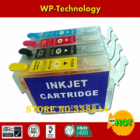 Полный картридж для заправки чернил T1291 to T1294 подходит Epson SX230 SX235W SX420W SX425W SX430W SX435W