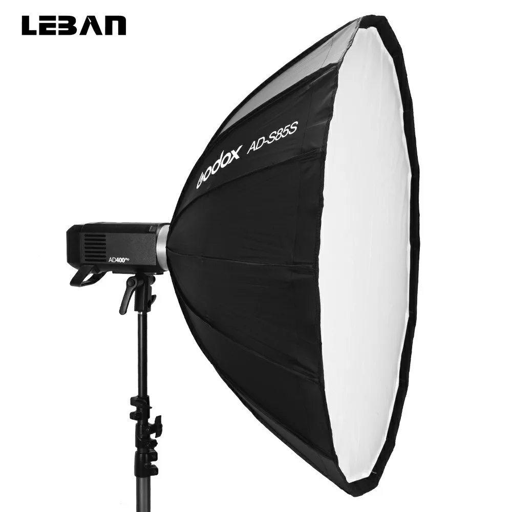Godox AD S85S 85 см Глубокий параболический софтбокс внутри серебристый с сотовой