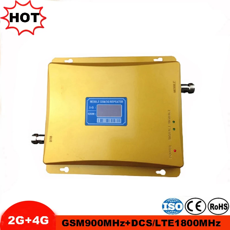 Усилитель сотового телефона Dual Repetidor 1800 МГц DCS GSM 900 репитер 2G 4G сигнала | Мобильные